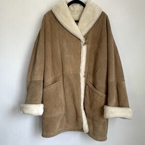 Wilsons Leather Cozy Tan Teddy Jacket